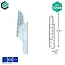 Spantanker 210x32 mm (2,0 mm) rechts verzinkt (20 stuks)