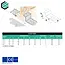 Hoekijzer 41x85x55 mm (2,5 mm) Z-vorm verzinkt (20 stuks)