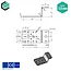 Hoekijzer 41x85x55 mm (2,5 mm) Z-vorm verzinkt (20 stuks)