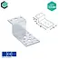 Hoekijzer 41x85x55 mm (2,5 mm) Z-vorm verzinkt (20 stuks)