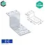 Domax  Hoekijzer 51x85x55 mm (2,5 mm) Z-vorm verzinkt (20 stuks)