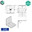 Hoekijzer verstelbaar met ril 80x80x60 mm (2,0 mm) verzinkt (20 stuks)