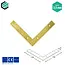 Domax  Hoekverbinder 150x150x25 mm (2,5 mm) geel verzinkt (10 stuks)
