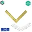 Domax  Hoekverbinder 200x200x30 mm (2,5 mm) geel verzinkt (10 stuks)