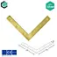 Domax  Hoekverbinder 250x250x30 mm (3,0 mm) geel verzinkt (10 stuks)
