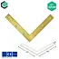 Domax  Hoekverbinder 300x300x40 mm (4,0 mm) geel verzinkt (10 stuks)