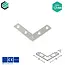 Domax  Hoekverbinder 40x40x10 mm (1,5 mm) verzinkt (50 stuks)