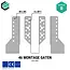 Raveeldrager 60x190 mm (2,0 mm) verzinkt (10 stuks)