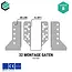 Raveeldrager 64x128 mm (2,0 mm) verzinkt (10 stuks)