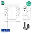 Raveeldrager 98x141 mm (2,0 mm) verzinkt (10 stuks)