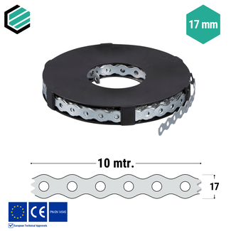 Domax  Montageband 17x0,7 mm verzinkt - Rol 10 mtr.