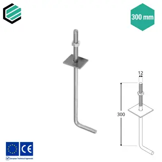 Domax  Muurplaatanker 30 cm (10 stuks)