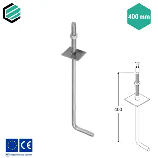 Domax  Muurplaatanker 40 cm (10 stuks)