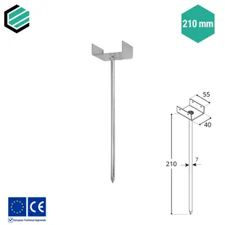 Domax  Noksteun 210x40x55 mm (10 stuks)
