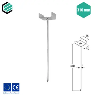 Domax  Noksteun 310x40x55 mm (10 stuks)
