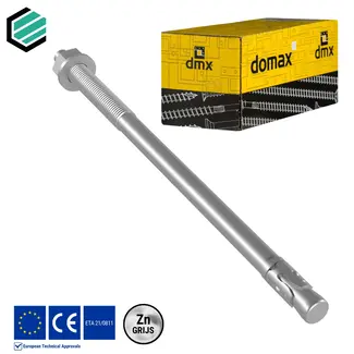 Domax  Doorsteekanker 12 x 240 mm grijs verzinkt (20 stuks)