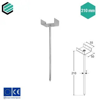 Domax  Noksteun 210x50x55 mm (10 stuks)