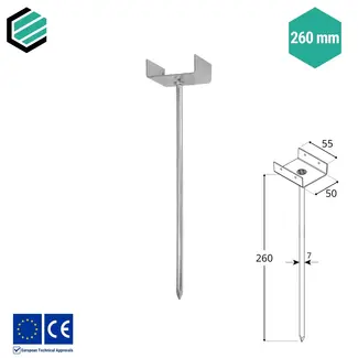 Domax  Noksteun 260x50x55 mm (10 stuks)