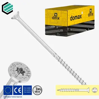 Domax  Spaanplaatschroef 10 x 280 mm grijs TX40 (50 stuks)