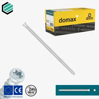 Domax  Kozijnschroef 7,5 x 122 mm grijs TX30 (100 stuks)