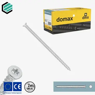 Domax  Kozijnschroef 7,5 x 92 mm grijs TX30 (100 stuks)