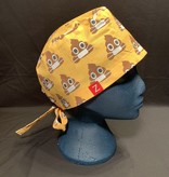 Smiling poo with mouth mask