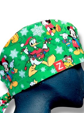 Mickey Mouse celebrating Christmas