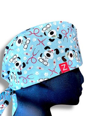 Happy veterinary dogs