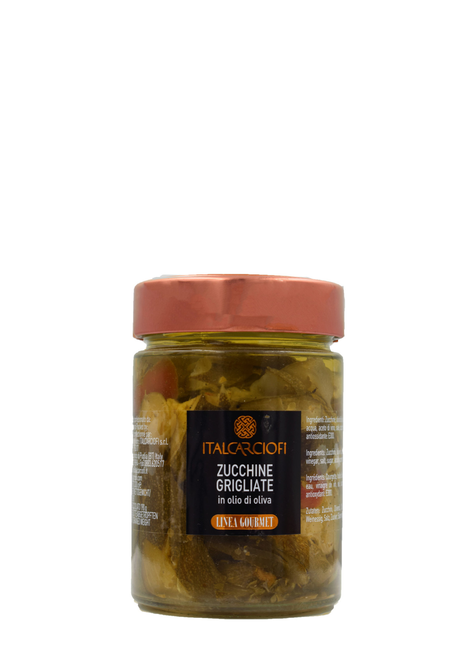 italcarciofi Zucchine grigliate in olio d'oliva vs gourmet 360 ml - Italcarciofi