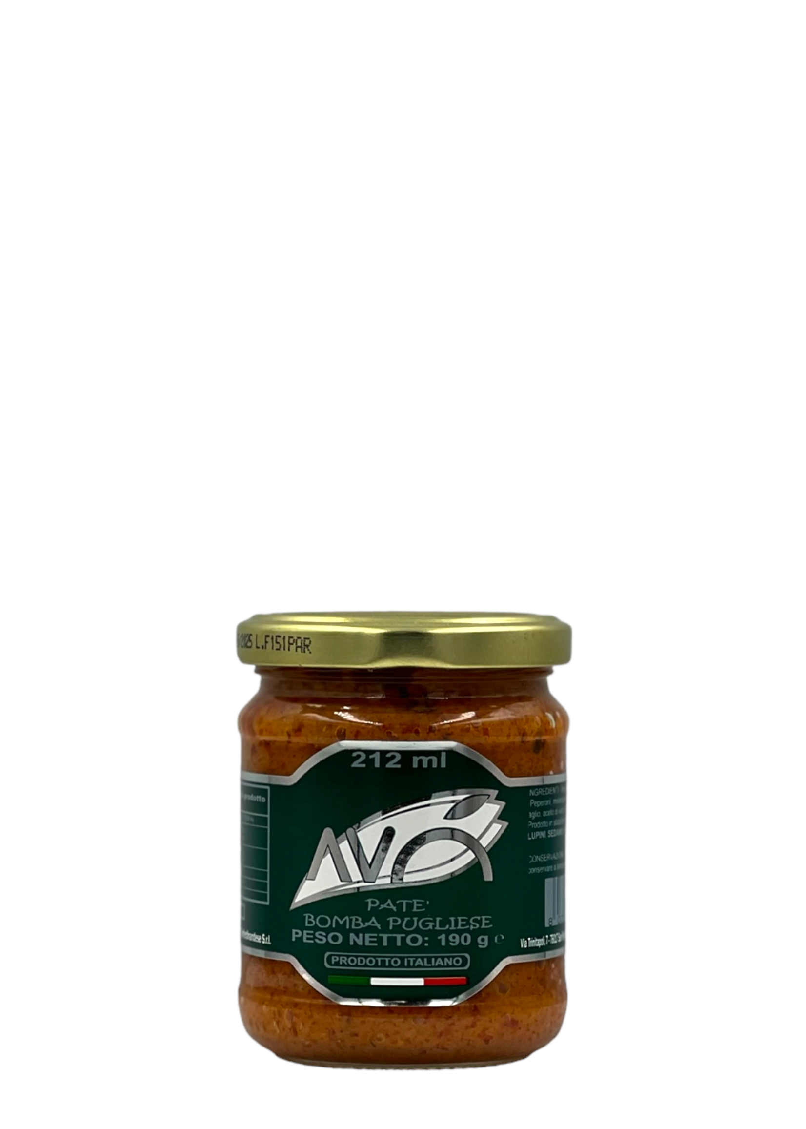 Bomba patè in olio vaso 212 ml - AVÒ