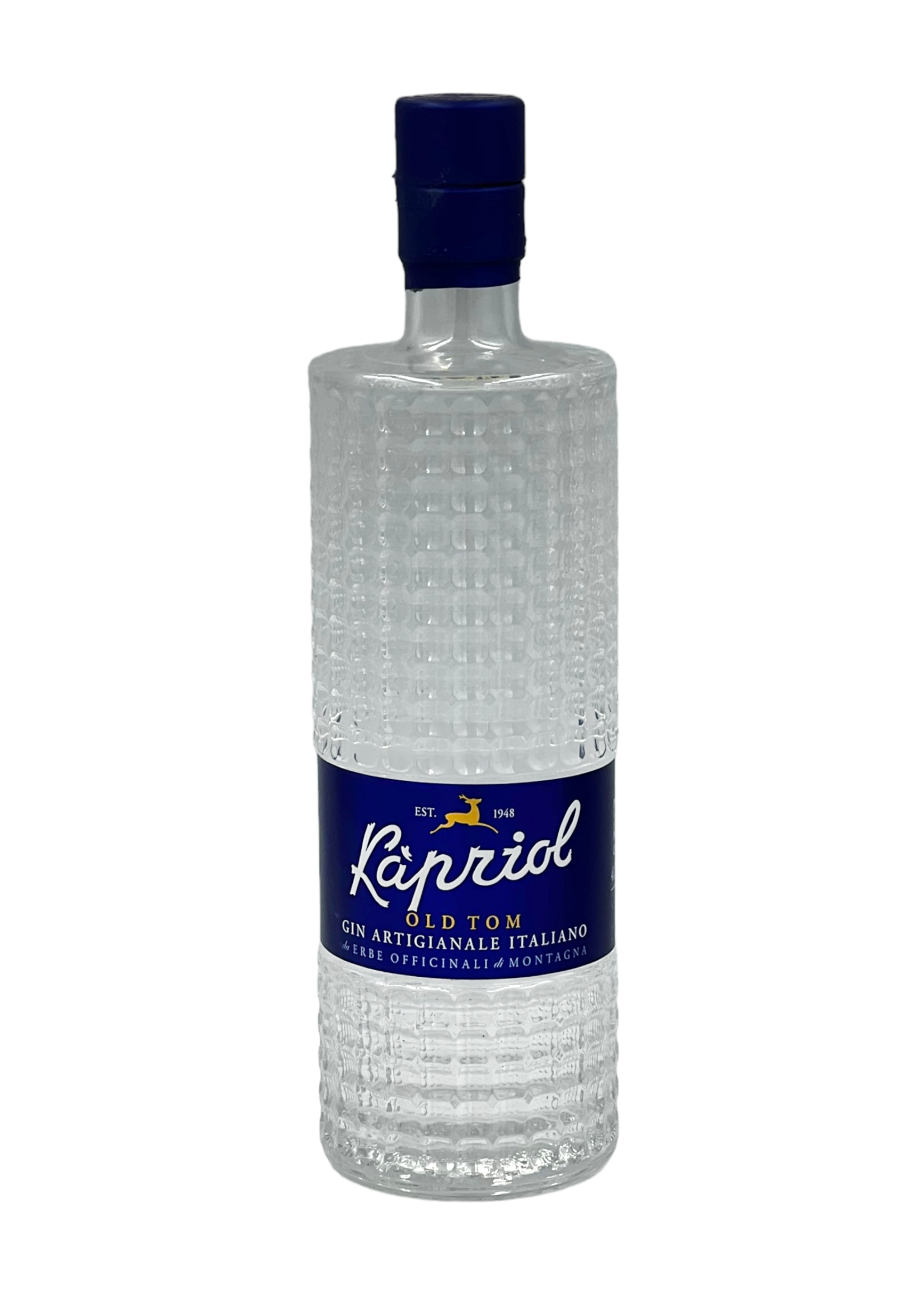 Kapriol Old Tom Gin artigianale alle erbe di montagna 41.7%.-Vol - 50cl, Ginepro delle Dolomiti