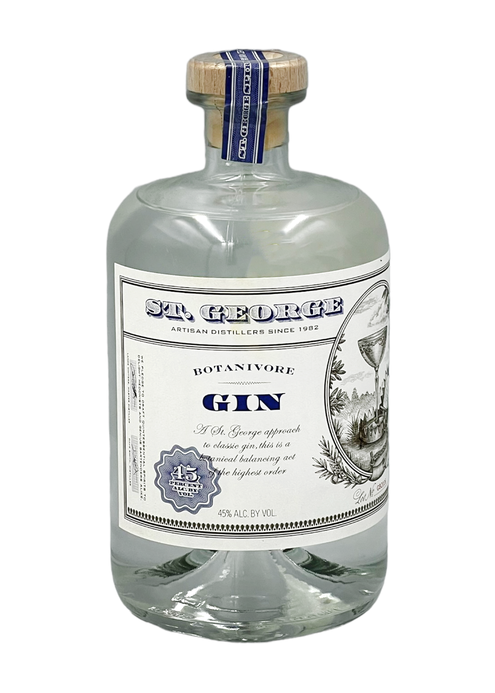 St. George Spirits Botanivore Gin 45%.-Vol. - 70cl, St. George Spirits