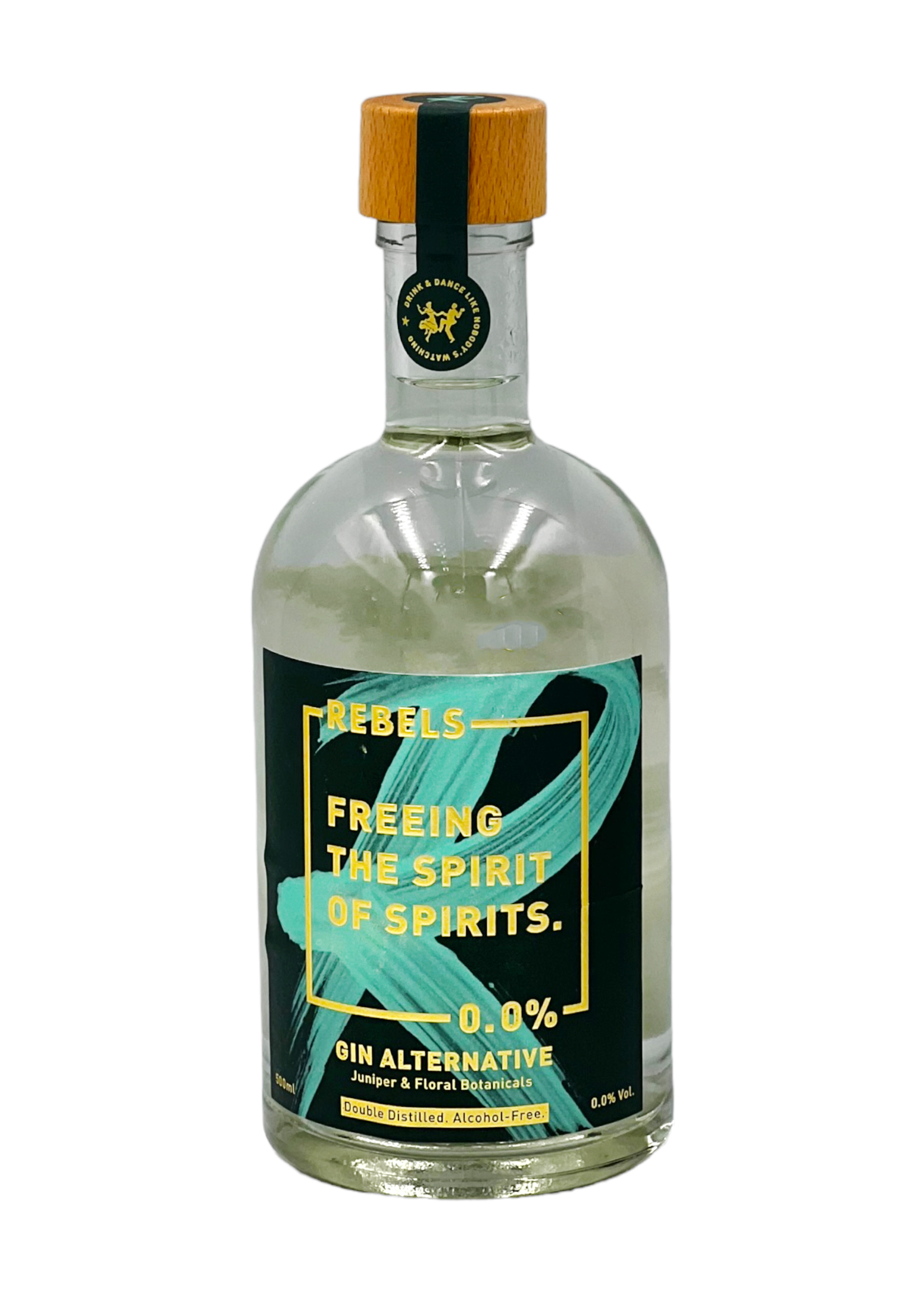 REBELS Gin Alternative Juniper & Florals Botanicals 0.0%.-Vol. - 50cl, Rebels