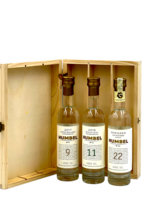 Humbel Schnaps Box ( Brenzer Hochstamm Kirsch, Moscat Bleu Traubenbrand 2018, Roter Williams Birnenbrand 2017), 40%Vol.3x10cl