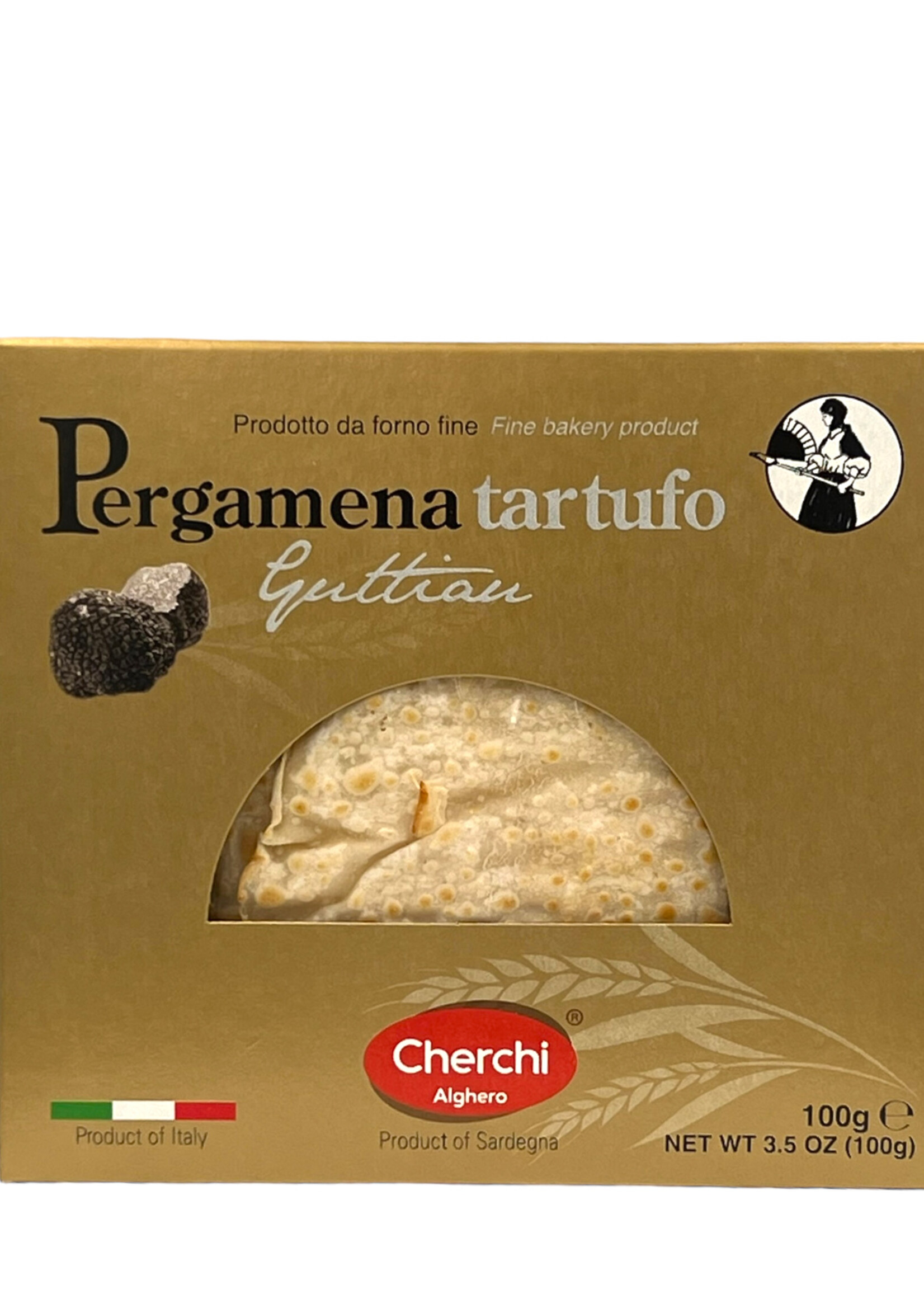 Cherchi Pergamena di pane Guittau tartufo nero 100g - Cherchi