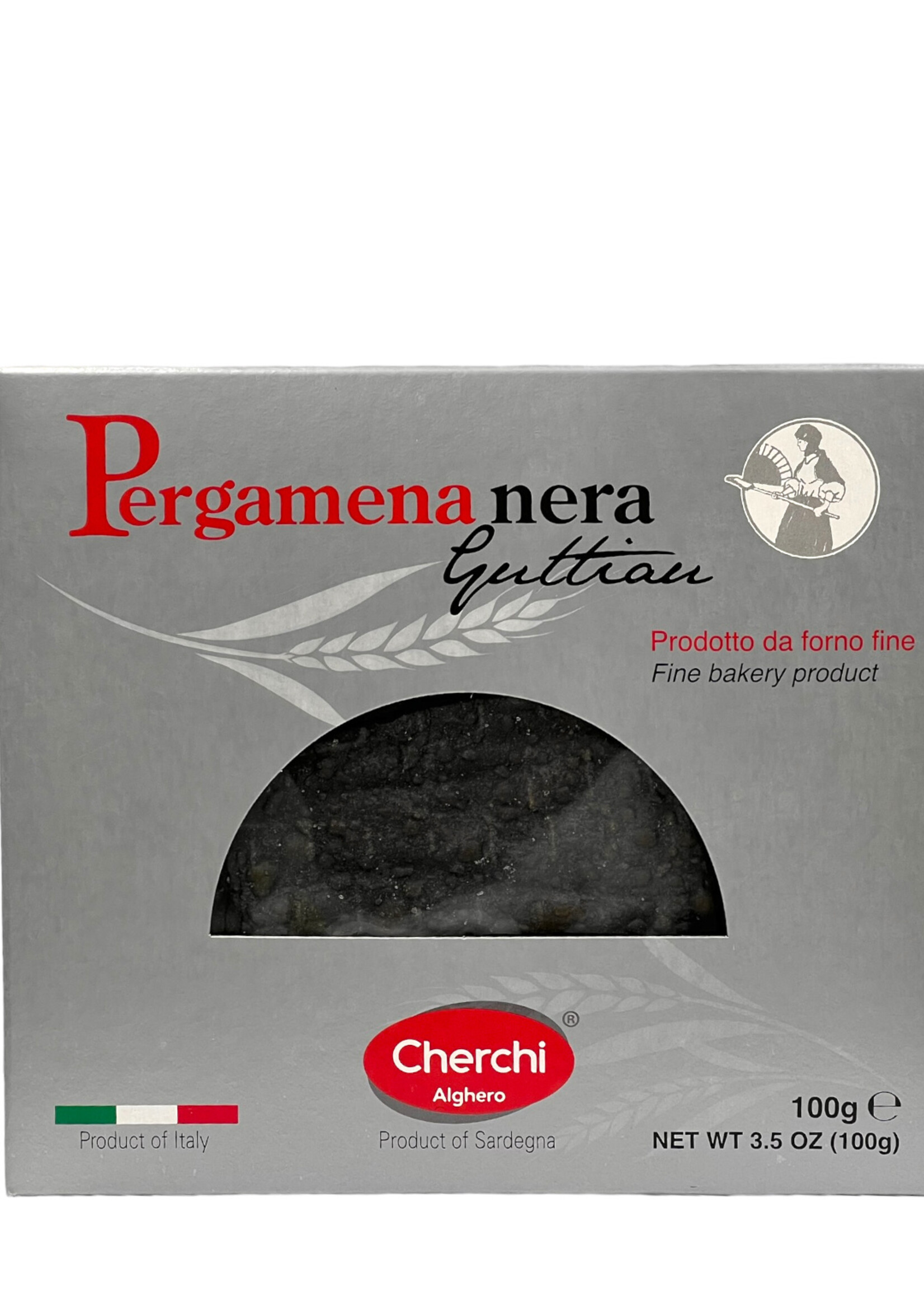 Cherchi Pergamena di pane Guittau nera 100g - Cherchi