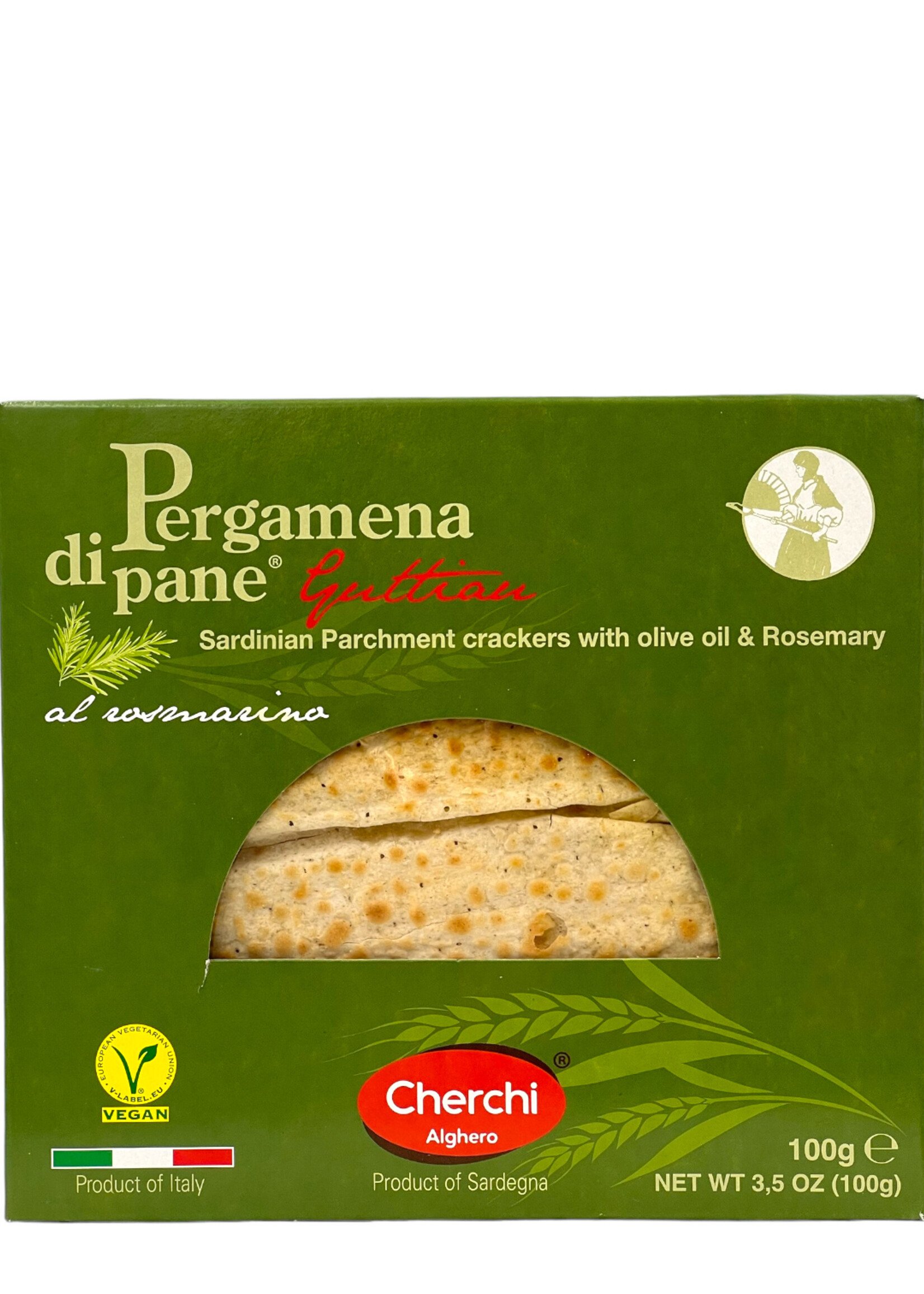 Cherchi Pergamena di pane gusto rosmarino 100g - Cherchi