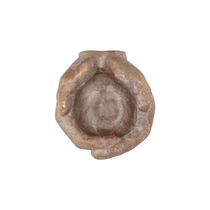 Betonnen handen goud 19x17x10cm