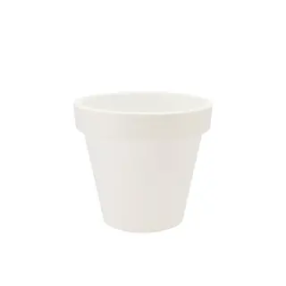 Kunststof pot wit 40cm