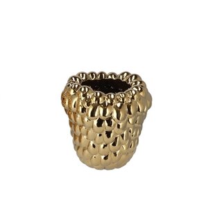 Raspberry vaas goud 30x30cm