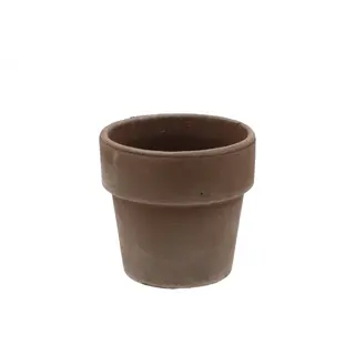 Terra choco bloempot grijs 19x16cm