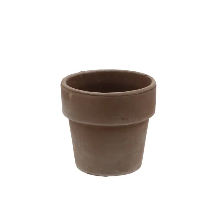Terra choco bloempot grijs 19x16cm Terra choco bloempot grijs 19x16cm