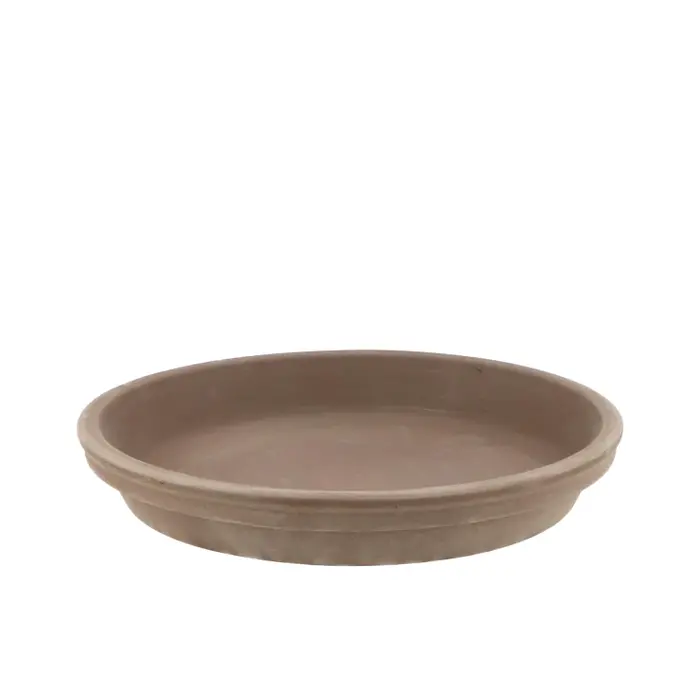 Terra waterschotel choco grijs Ø 22,5x4cm Terra waterschotel choco grijs Ø 22,5x4cm