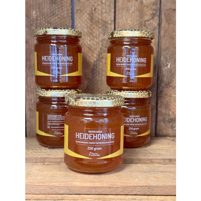 Nederlandse Heide honing - pot 250 gram Nederlandse Heide honing - pot 250 gram
