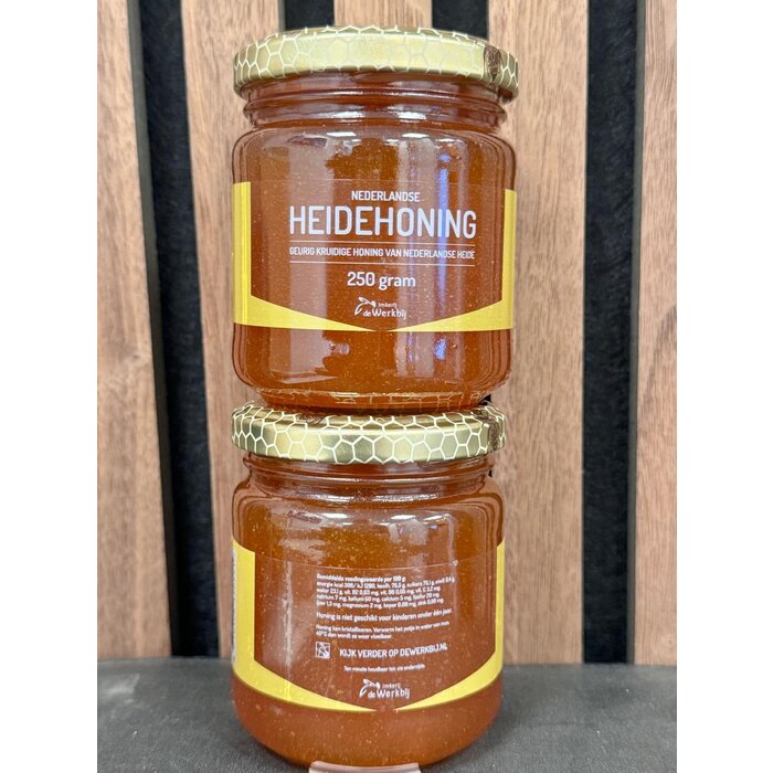 Nederlandse Heide honing - pot 250 gram Nederlandse Heide honing - pot 250 gram