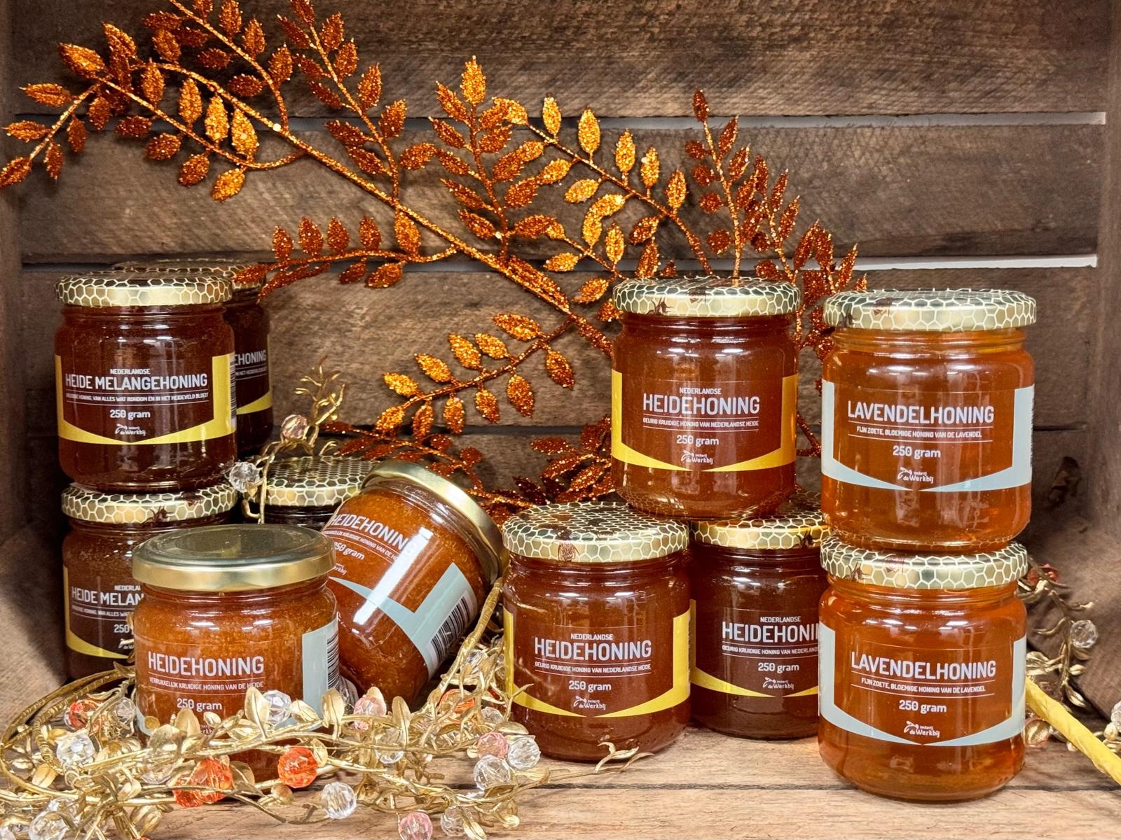 Duitse Heide honing - pot 450 gram  Duitse Heide honing - pot 450 gram