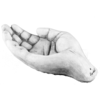 Vogeldrinkbak hand H 8 cm