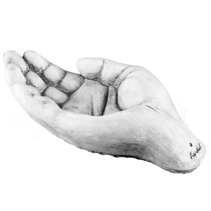 Vogeldrinkbak hand H 8 cm