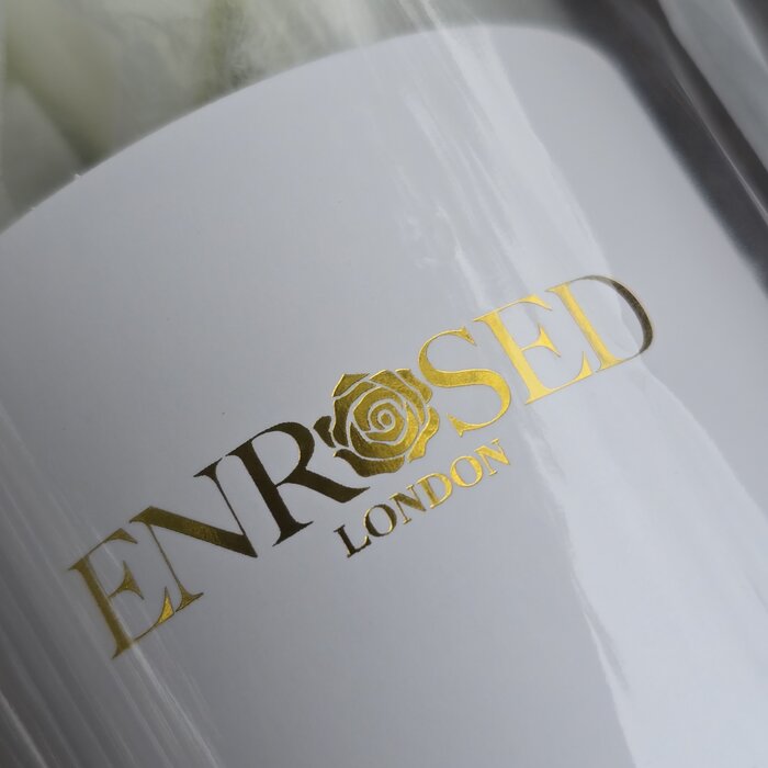 Witte roosjes met led verlichting