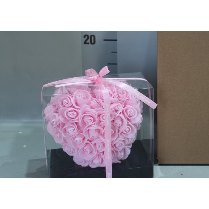 Rozen hartje licht roze